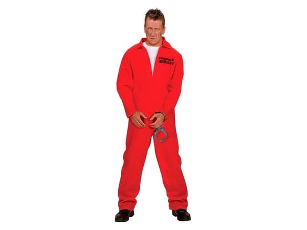Rød fangedragt kostume