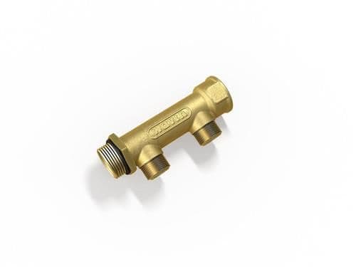 Wavin 3/4' ford.rør 2 afg.1/2' - CC 50mm