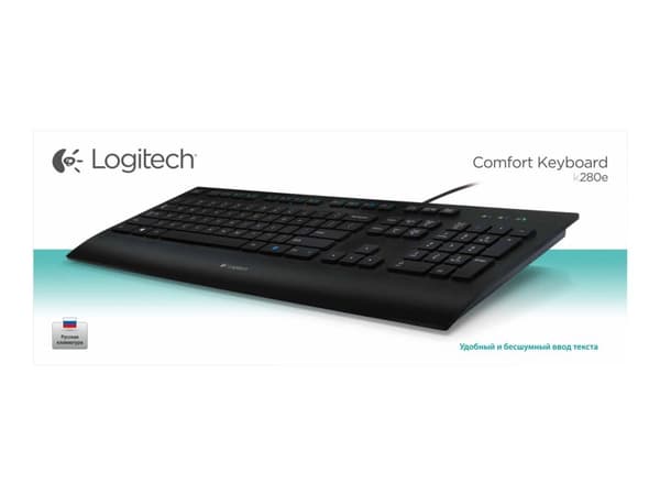 Logitech Corded K280e - Tangentbord - USB - fransk