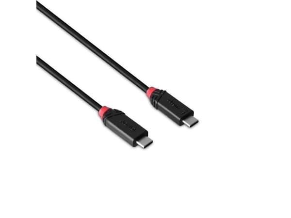 Lindy 0.5m USB4 240W Type C Cable 40Gbps Black Line (37000)