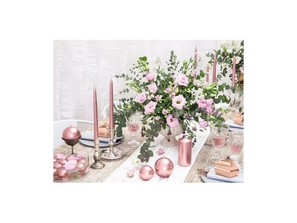 Rose gold kuglelys, 8 cm