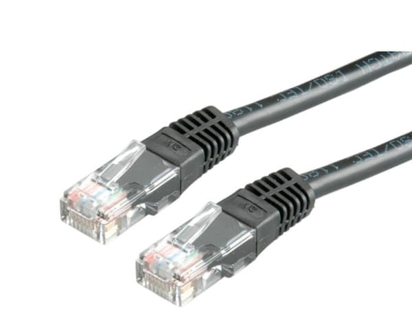 VALUE UTP Patch Cord Cat.6, black 2 m, U/UTP (UTP), Svart