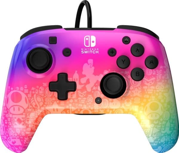 PDP REMATCH Wired Controller: Star Spectrum Til Nintendo Switch, Nintendo Switch - OLED-malli, Gamepad, Nintendo Switch, Nintendo Switch Lite, Nint...