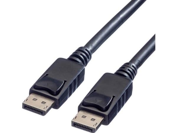 Value DP-DP LSOH M/M 1 m, 1 m, DisplayPort, DisplayPort, Hankjønn, Hankjønn, Sort