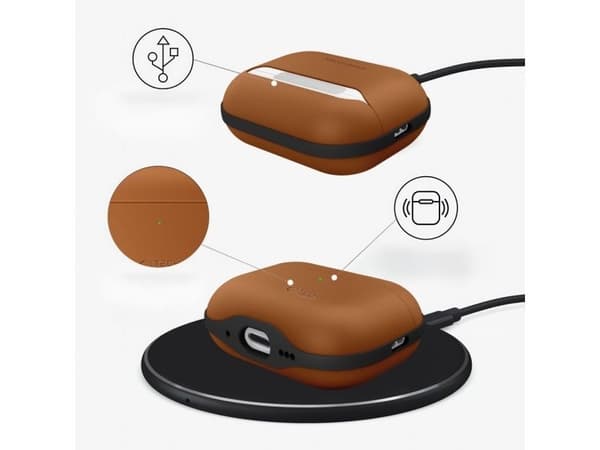 Tech-Protect NaturalFit Case for AirPods Pro 3 - Brown