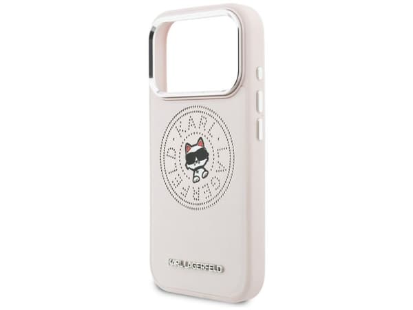 Karl Lagerfeld Point & Choupette Sketch MagSafe-etui til iPhone 17 Pro - Pink
