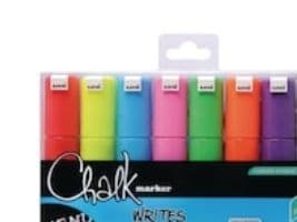 Uni Chalk marker-set med 8 st PWE-8K