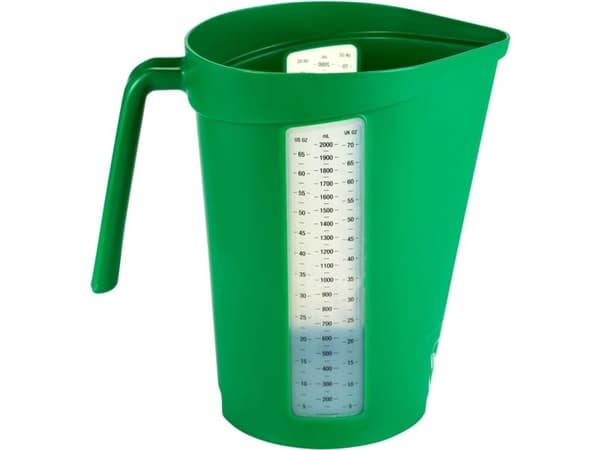 Målekande, Vikan, 2 l, grøn, PP - (10 stk.)