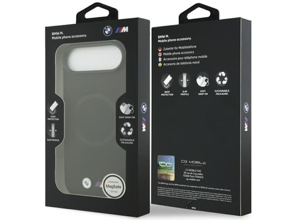 BMW M FW metall-logo MagSafe-deksel til iPhone Air - sort