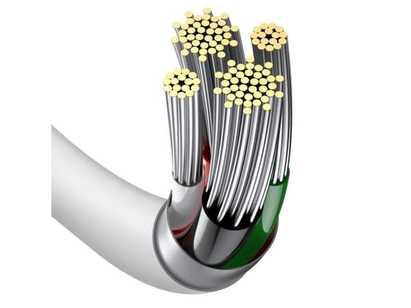 Baseus Superior USB - Lightning-kabel 2,4A 0,25 m Hvit (CALYS-02)