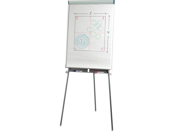 Esselte Standard - Staffli - golvstående - magnetisk - silverram