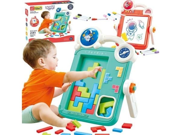 Woopie tegnebrett og Tetris-spill 2-i-1