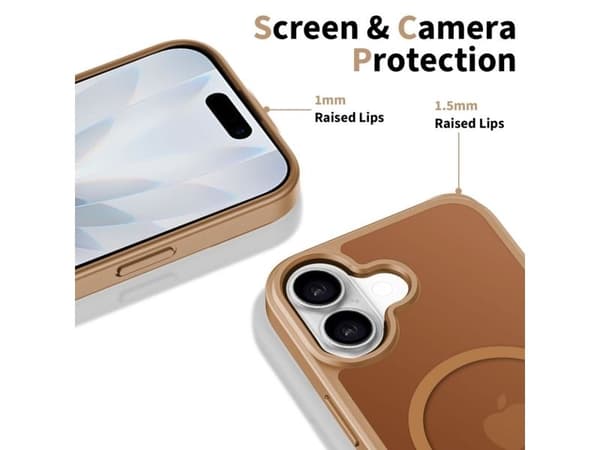 Tech-Protect BasicMag MagSafe-fodral för iPhone 17 - brun