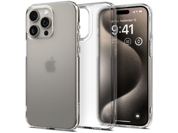Spigen ACS06565, Mobilskal, Apple, iPhone 15 Pro Max, 17 cm (6.7"), Transparent