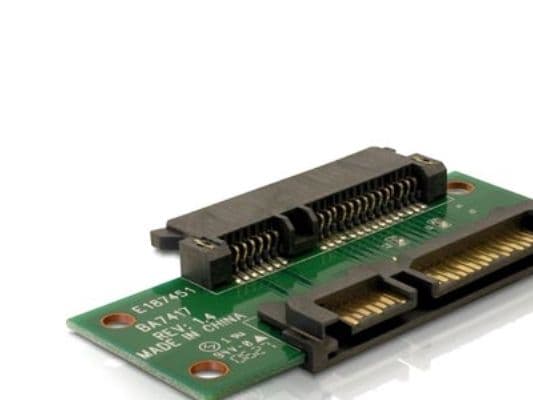 DeLOCK Adapter SATA 22pin, Vihreä, 33,5 mm, 65,8 mm