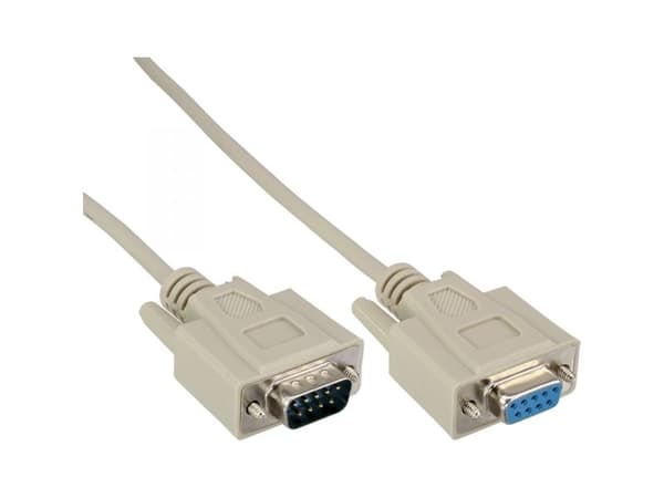 InLine B-12211, Grå, 15 m, DB-9, DB-9, Hankjønn, Hunkjønn