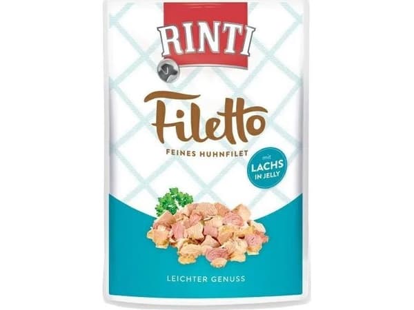 Rinti Rinti Filetto Våtfoder för hundar Kyckling Lax 100g