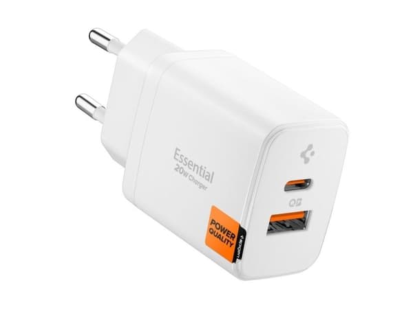 Spigen Essential EE202EU, Innendørs, AC, Hvit