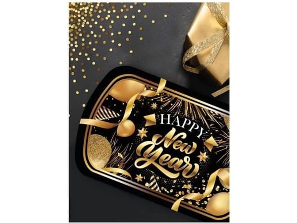 Happy New Year serveringsbakke