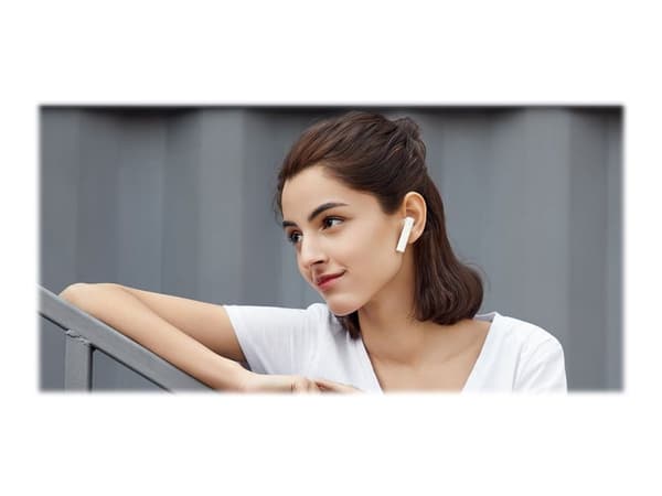 Xiaomi MI True Wireless Earphones 2 Basic - True wireless-hörlurar med mikrofon - öronknopp - Bluetooth - vit