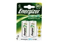 Batterier, Energizer® Accu Recharge Power Plus, C/HR14, 2-pack