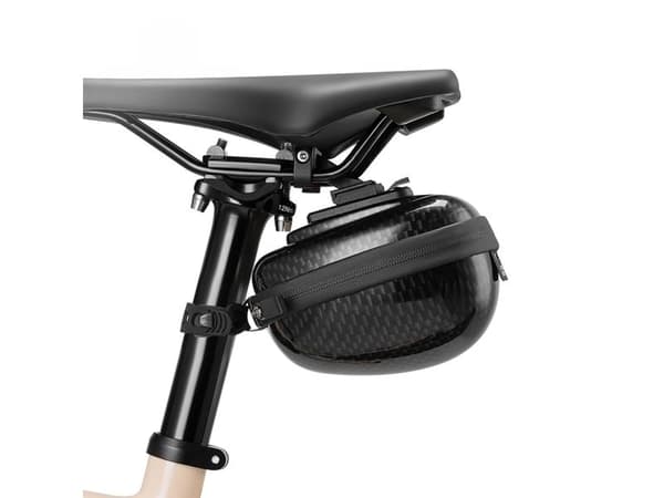 RockBros sadelväska hard shell kompakt 0,4 l svart