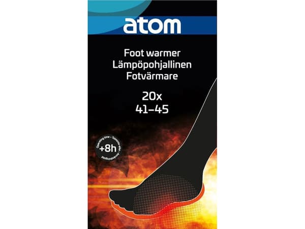 Atom Thermal innleggssåle størrelse 41-45 20 stk.