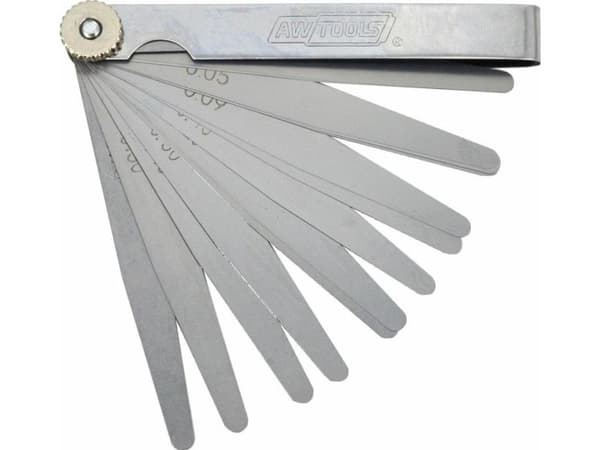 AWTools AWTOOLS FEATURE GAUGE 100mm 17 LEAF 0.02-1.0mm TAPER