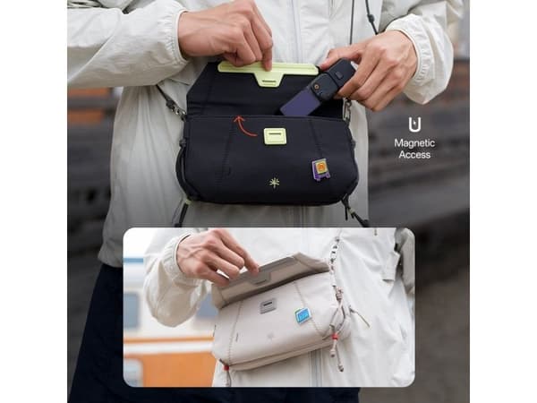 PGYTECH OneGo, Unisex, axelremsväska, Vit, Monokromatiskt, Polyester, Polyester