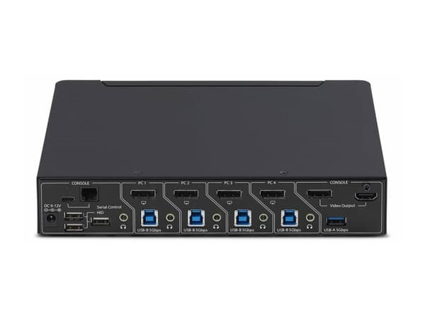 Startech - KVM / lyd / USB-svitsj - 4 x KVM/lyd/USB - 1 lokalbruker - stasjonær - TAA-samsvar