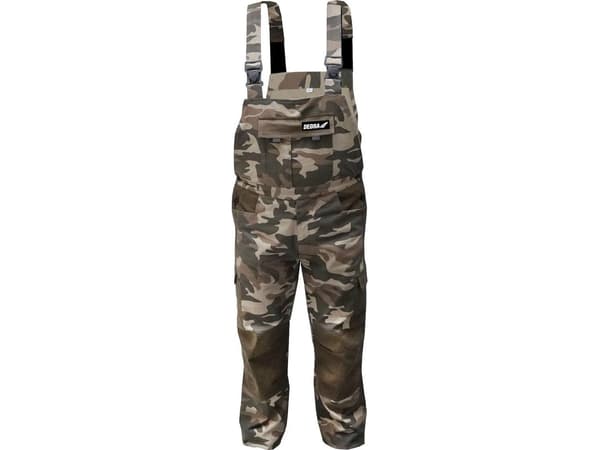 Dedra Camo garnbukse, størrelse XL, bomull + elastan, 240g/m2