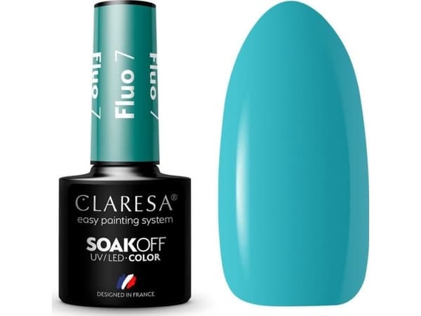 7 Fluo UV Nail Polish 5ml Clear