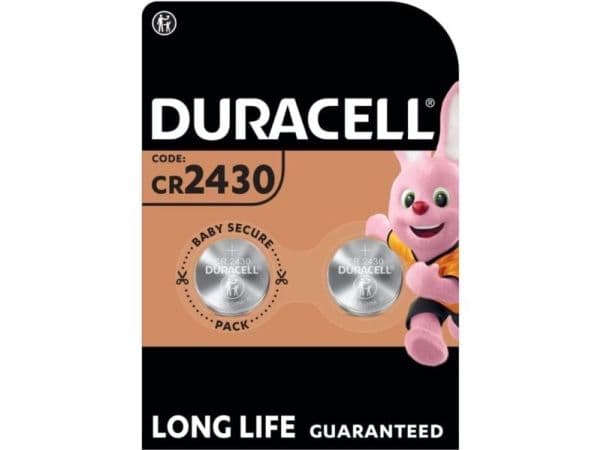 Duracell 152090, Engångsbatteri, CR2430, Litium, 3 V, 2 styck