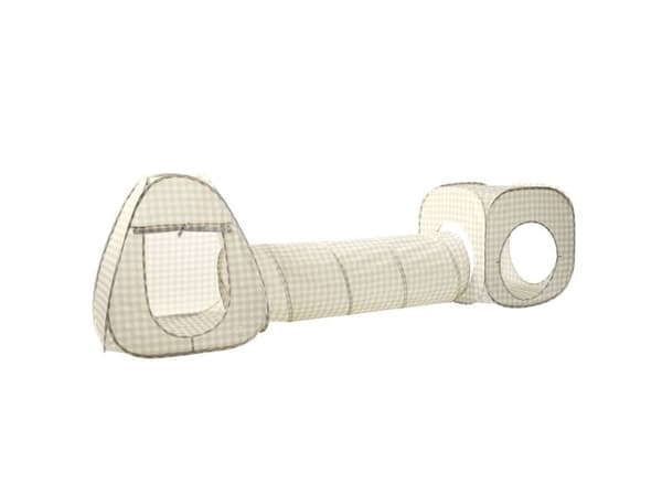 3 Sprouts tält- och tunnelset, Gingham beige