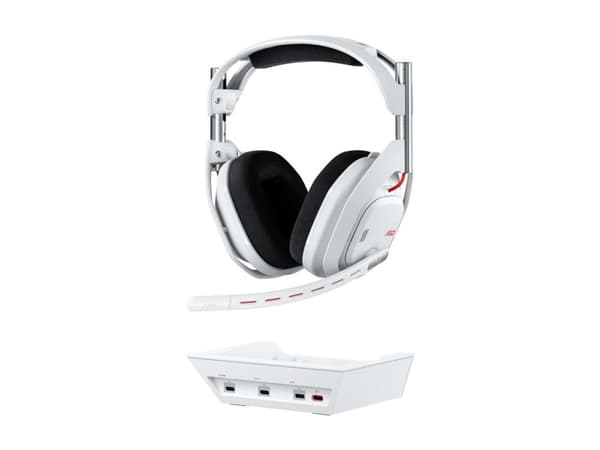Logitech G Astro A50 - 5:e generation - headset - fullstorlek - Bluetooth / LIGHTSPEED - trådlös - vit