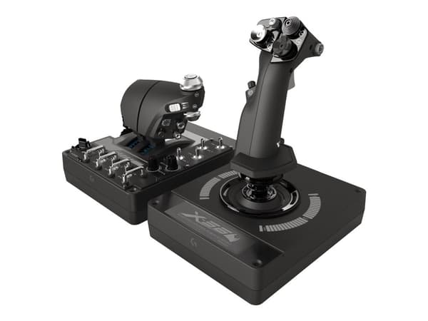 LOGITECH G Saitek Pro Flight X56 Rhino - Joystick og speeder - kabling - for PC
