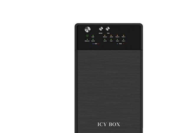 ICY BOX IB-RD3620SU3 - Hårddiskarray - 2 fack (SATA-600) - SATA 3Gb/s, USB 3.0 (extern)