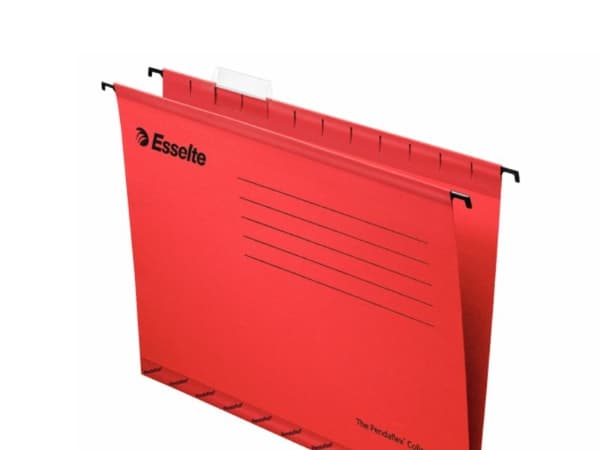 Saranoitu kansio Esselte Classic folio punainen/25