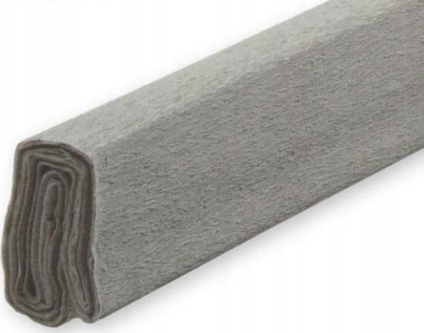 Rynket silkepapir grå 50x200 (10 stk)