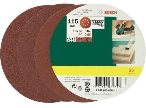 Bosch SLIBEBLADSÆT EXCENT 115MM ASS 25 STK PL