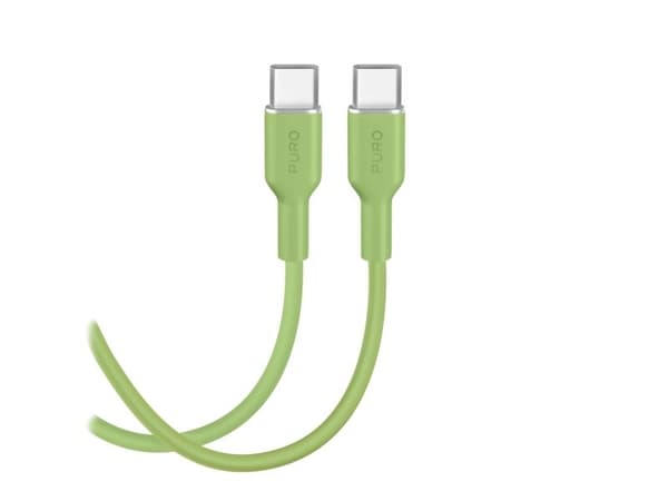 Puro ICON USB-C - USB-C-kaapeli 1.5m - žalias