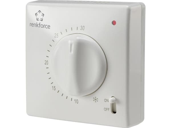 Renkforce romtermostat utenpåliggende dagsprogram 5 til 30 °C TR-93 (TR-93)