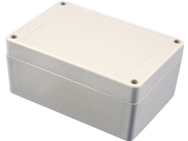Hammond Electronics RP1245 universalkabinett 165 x 125 x 75 ABS lysgrå (1 stk.)