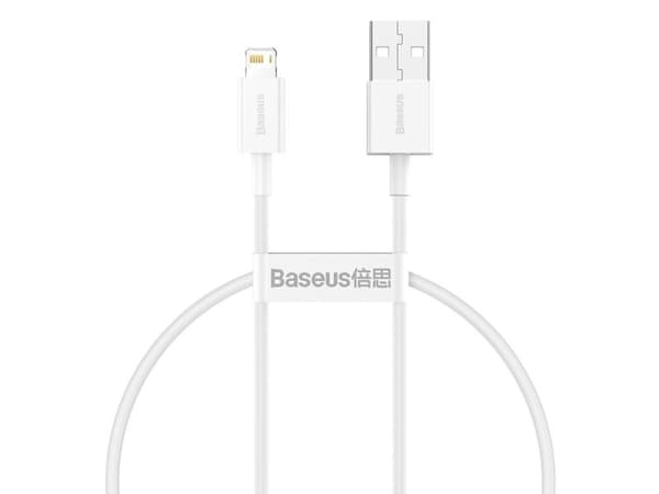 Baseus Superior USB - Lightning-kabel 2,4A 0,25 m Hvit (CALYS-02)
