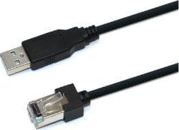 Newland CBL026U, RJ-45, USB-A, 2 m, Sort