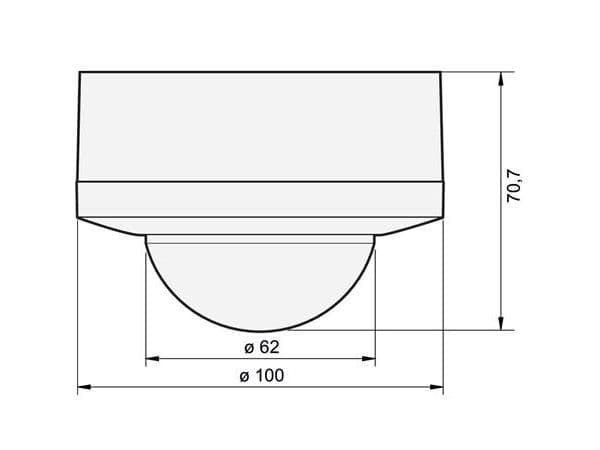 Tilstedeværelsessensor P49LR, DALI-2, BMS, 32-37 m, til påbygning, hvid