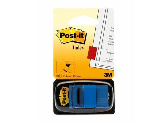 3M 7100089834, Blå, 25,4 mm, 43,2 mm, 50 styck