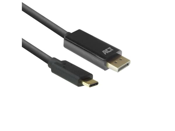 ACT AC7325 videokaapeli-adapteri 2 m USB-C til DisplayPort sort (AC7325)