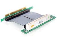 Delock Riser card PCI 32 Bit with flexible cable left insertion - Kort för stigare