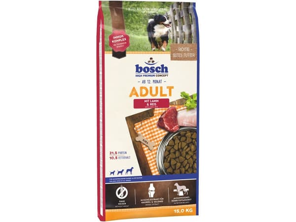 Bosch 52080015 tørfoder til hund 15 kg Adult Lam, Ris